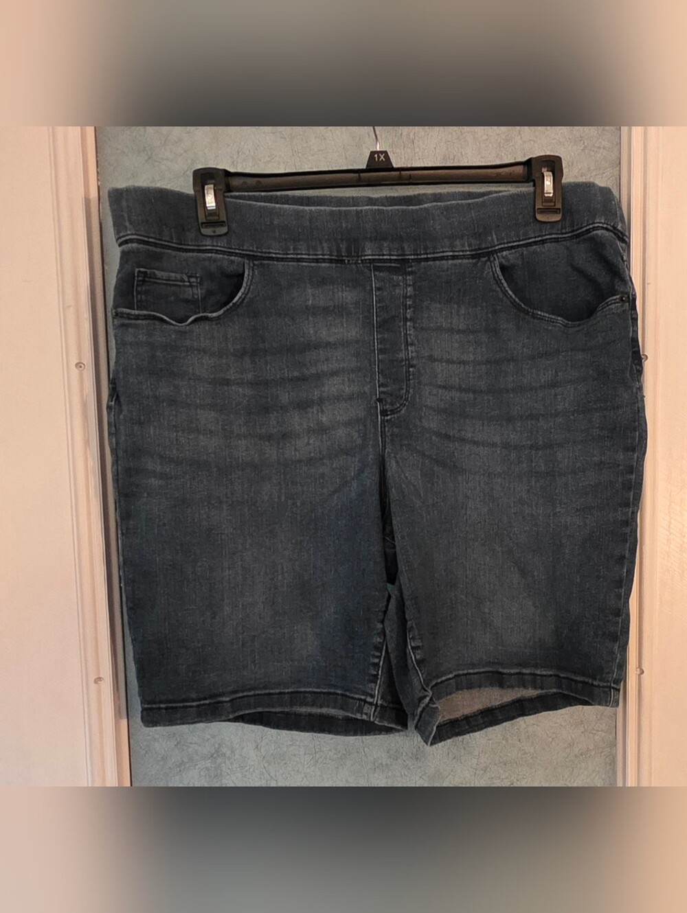 DKNY Women's Dark Blue Denim Shorts